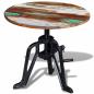 Preview: ARDEBO.de - Beistelltisch Altholz Gusseisen 60x(42-63) cm