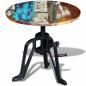 Preview: Beistelltisch Altholz Gusseisen 60x(42-63) cm