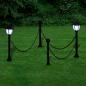 Preview: ARDEBO.de - 2x LED Lampe Solarleuchte Außenlampe Gartenleuchte Laterne