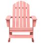 Preview: Adirondack-Schaukelstuhl Massivholz Tanne Rosa