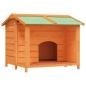 Preview: Hundehütte Braun 96x87x80,5 cm Massivholz Kiefer