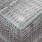 Preview: Beistelltische 3 Stk. mit Glasplatte Grau Poly Rattan