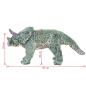 Preview: Plüschtier Triceratops Stehend Plüsch Grün XXL