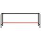 Preview: Werkbankgestell Mattschwarz und Mattrot 220x57x79 cm Metall