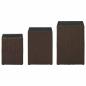 Preview: Beistelltische 3 Stk. mit Glasplatten Braun Poly Rattan