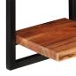 Preview: Wandregale 2 Stk. 25x25x75 cm Massivholz Akazie und Stahl