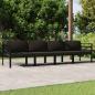 Preview: ARDEBO.de - 4-tlg. Garten-Lounge-Set mit Kissen Aluminium Anthrazit