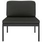 Preview: 4-tlg. Garten-Lounge-Set mit Kissen Aluminium Anthrazit
