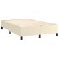 Preview: Boxspringbett mit Matratze & LED Creme 120x200 cm Kunstleder