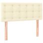 Preview: Boxspringbett mit Matratze Creme 120x200 cm Kunstleder