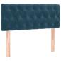 Preview: Boxspringbett mit Matratze Dunkelblau 90x190 cm Samt
