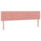 Preview: Boxspringbett mit Matratze Rosa 180x200 cm Samt