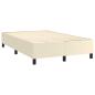 Preview: Boxspringbett mit Matratze Creme 120x200 cm Kunstleder