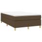 Preview: Boxspringbett mit Matratze Dunkelbraun 120x200 cm Stoff