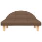 Preview: Hundebett Braun 70x52x30 cm Stoff