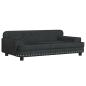 Preview: Hundebett Schwarz 90x53x30 cm Samt