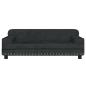 Preview: Hundebett Schwarz 90x53x30 cm Samt