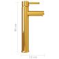Preview: Badezimmer Mischbatterie Golden 12x30 cm