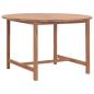 Preview: ARDEBO.de - Garten-Esstisch Ø110x75 cm Massivholz Teak