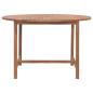Preview: Garten-Esstisch Ø110x75 cm Massivholz Teak