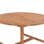 Preview: Garten-Esstisch Ø110x75 cm Massivholz Teak