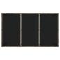 Preview: Gartentisch mit Glasplatte Grau 150x90x75 cm Poly Rattan