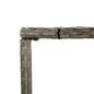 Preview: Bartisch mit Glasplatte Grau 180x70x110 cm Poly Rattan