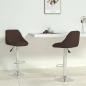 Preview: ARDEBO.de - Barhocker 2 Stk. Braun Kunstleder