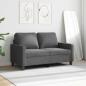 Preview: 2-Sitzer-Sofa Dunkelgrau 120 cm Stoff