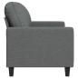 Preview: 2-Sitzer-Sofa Dunkelgrau 120 cm Stoff