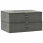 Preview: Aufbewahrungsboxen 2 Stk. Stoff 70x40x18 cm Anthrazit
