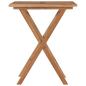 Preview: Gartentisch Klappbar 60×60×75 cm Massivholz Teak