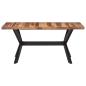 Preview: Esstisch 160x80x75 cm Massivholz Honigfarben