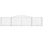 Preview: Gabione mit Hochbogen 400x30x80/100 cm Verzinktes Eisen