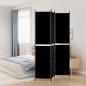 Preview: ARDEBO.de - 3-tlg. Paravent Schwarz 150x220 cm Stoff