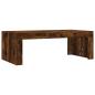 Preview: Couchtisch Räuchereiche 102x50x36 cm Holzwerkstoff