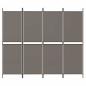 Preview: 4-tlg. Paravent Anthrazit 200x200 cm Stoff