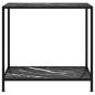 Preview: Konsolentisch Schwarz 80x35x75 cm Hartglas
