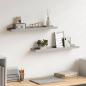 Preview: ARDEBO.de - Bilderleisten 2 Stk. Grau 60x9x3 cm MDF