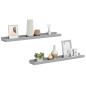 Preview: Bilderleisten 2 Stk. Grau 60x9x3 cm MDF