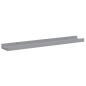 Preview: Bilderleisten 2 Stk. Grau 60x9x3 cm MDF