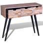 Preview: Konsolentisch mit 3 Schubladen Altholz Teak