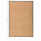 Preview: Fußmatte Waschbar Creme 60x90 cm