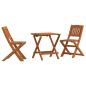Preview: ARDEBO.de - 3-tlg. Bistro-Set für Kinder Massivholz Eukalyptus