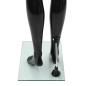Preview: Weibliche Schaufensterpuppe mit Glassockel Schwarz 175 cm