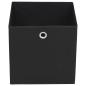 Preview: Aufbewahrungsboxen 4 Stk. Vliesstoff 32x32x32 cm Schwarz