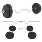 Preview: ARDEBO.de - Langhantel-Set 30 kg