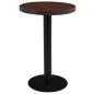 Preview: ARDEBO.de - Bistrotisch Dunkelbraun 50 cm MDF