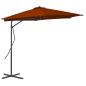 Preview: Sonnenschirm mit Stahl-Mast 300x230 cm Terrakotta