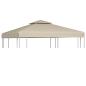 Preview: ARDEBO.de - Pavillon-Ersatzdach 310 g/m² Beige 3x3 m